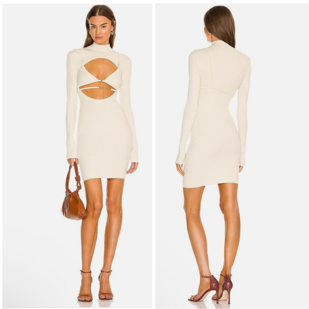 Michael Costello x Revolve Dani Layered Bra Dress New